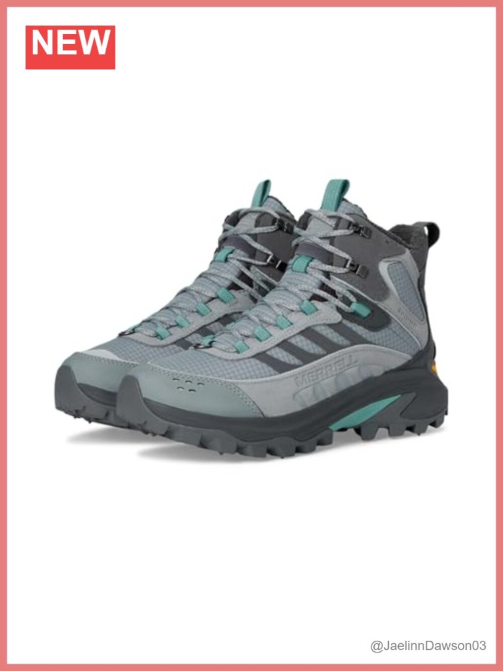 Merrell Women's Waterproof Insulated Hiking Boots Vibram Ice Grip